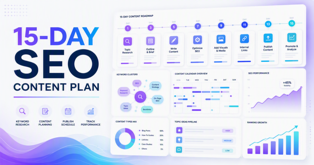 15-Day SEO Content Plan: Boost Rankings with Strategic Daily Content